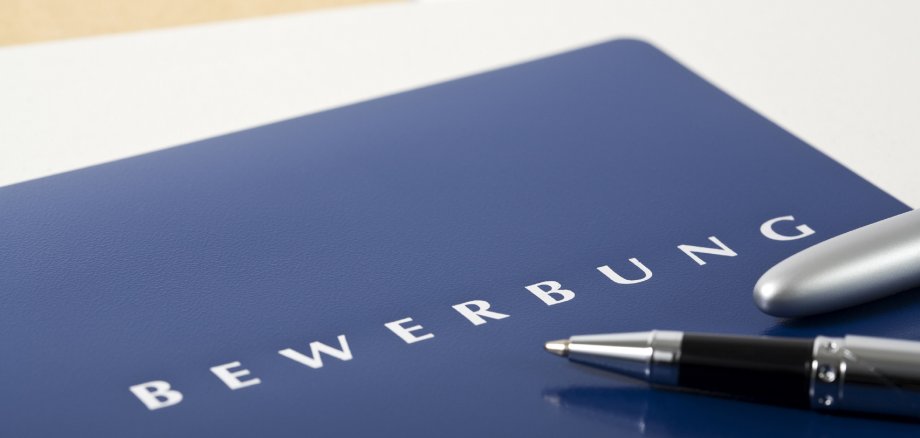 Bewerbungsmappe mit Kugelschreiber Bewerbungsmappe mit Kugelschreiber